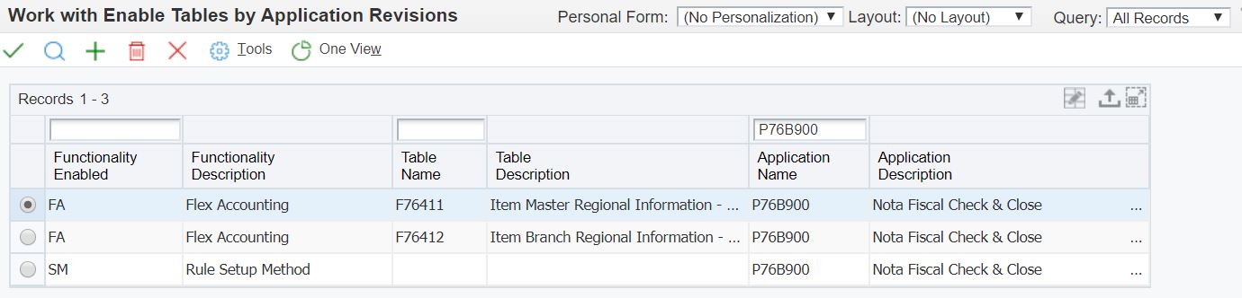 Configurando o programa Verificação e Fechamento de Notas Fiscais (P76B900)