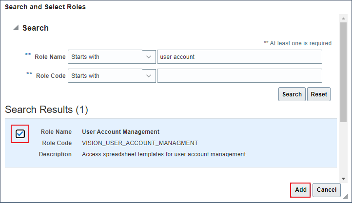 Pesquise e selecione a função