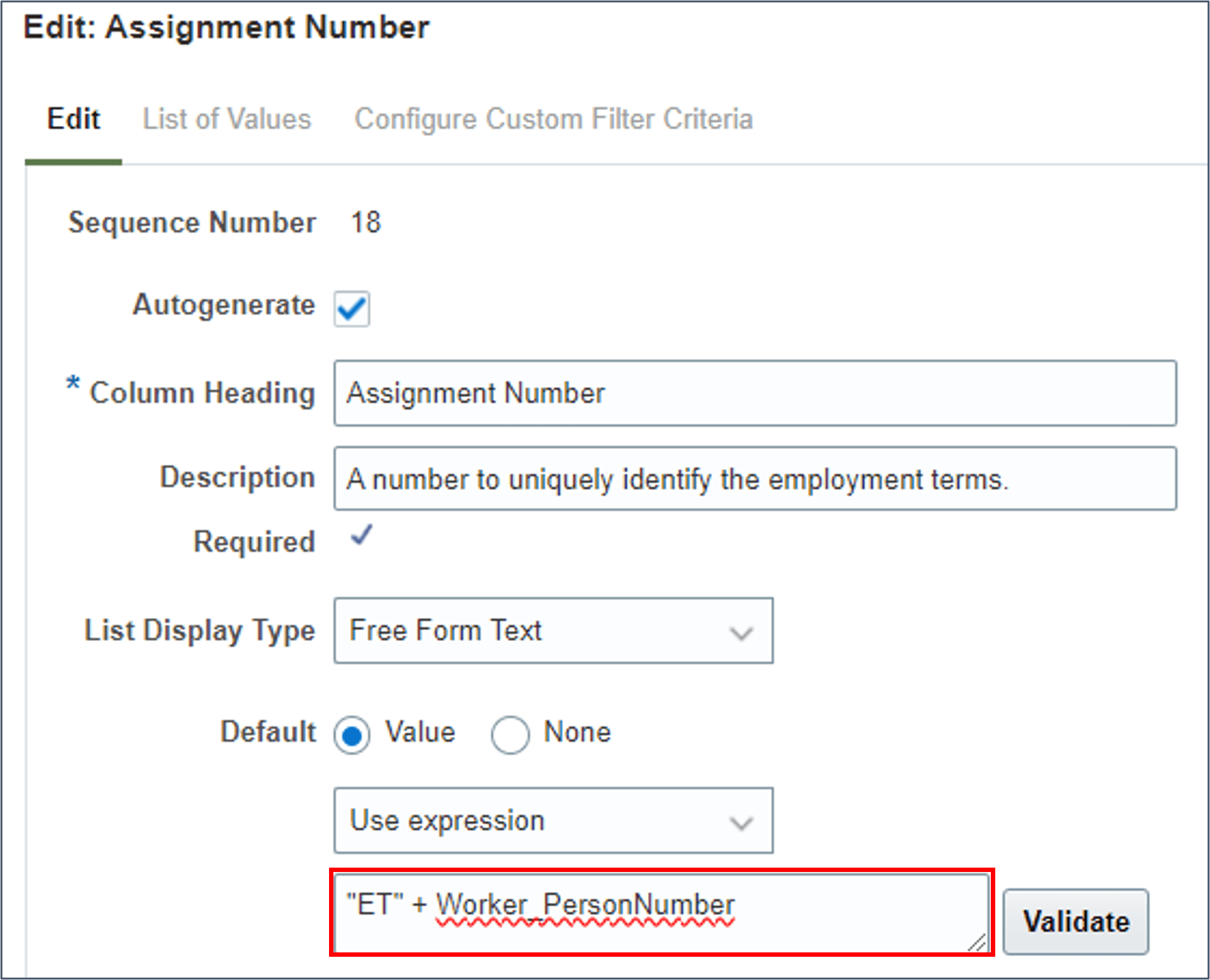 Adicionar todos os atributos de atribuição obrigatórios