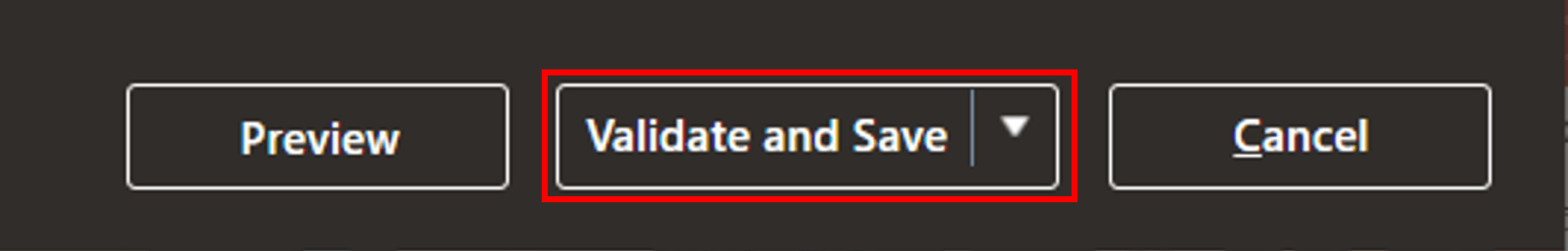Clicar em Validar e Salvar