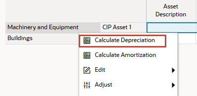 Calcular Depreciação para Maquinaria e Equipamento