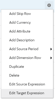 Adicionar expressão de destino