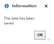 Mensagem informativa
