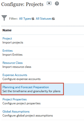 Preparação de Planejamento e Previsão