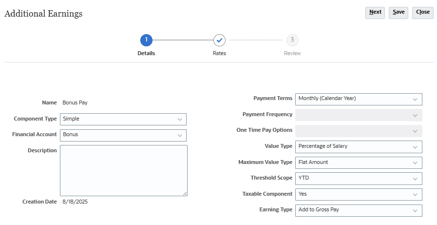 Verificar Detalhes do Pagamento de Bônus