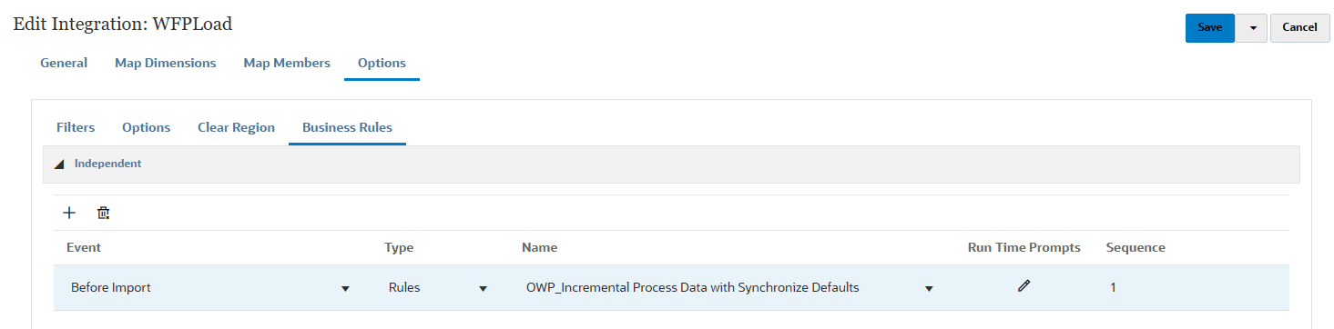 Regra de Negócios atribuída