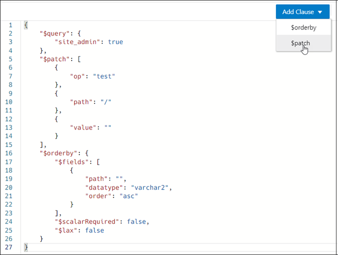 Veja a seguir a descrição da ilustração patch_clause.png
