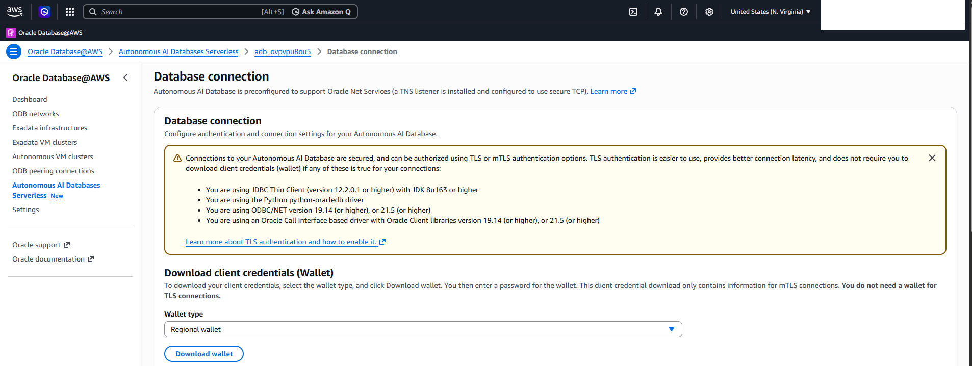 Esta captura de tela mostra como fazer download da wallet.