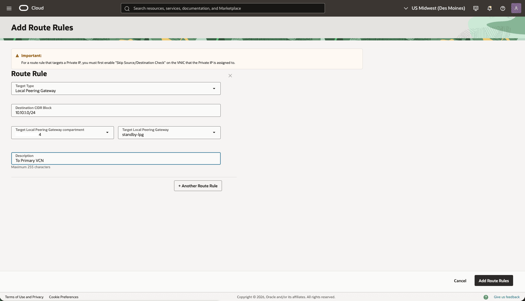Esta captura de tela mostra como configurar a rede na região stand-by.