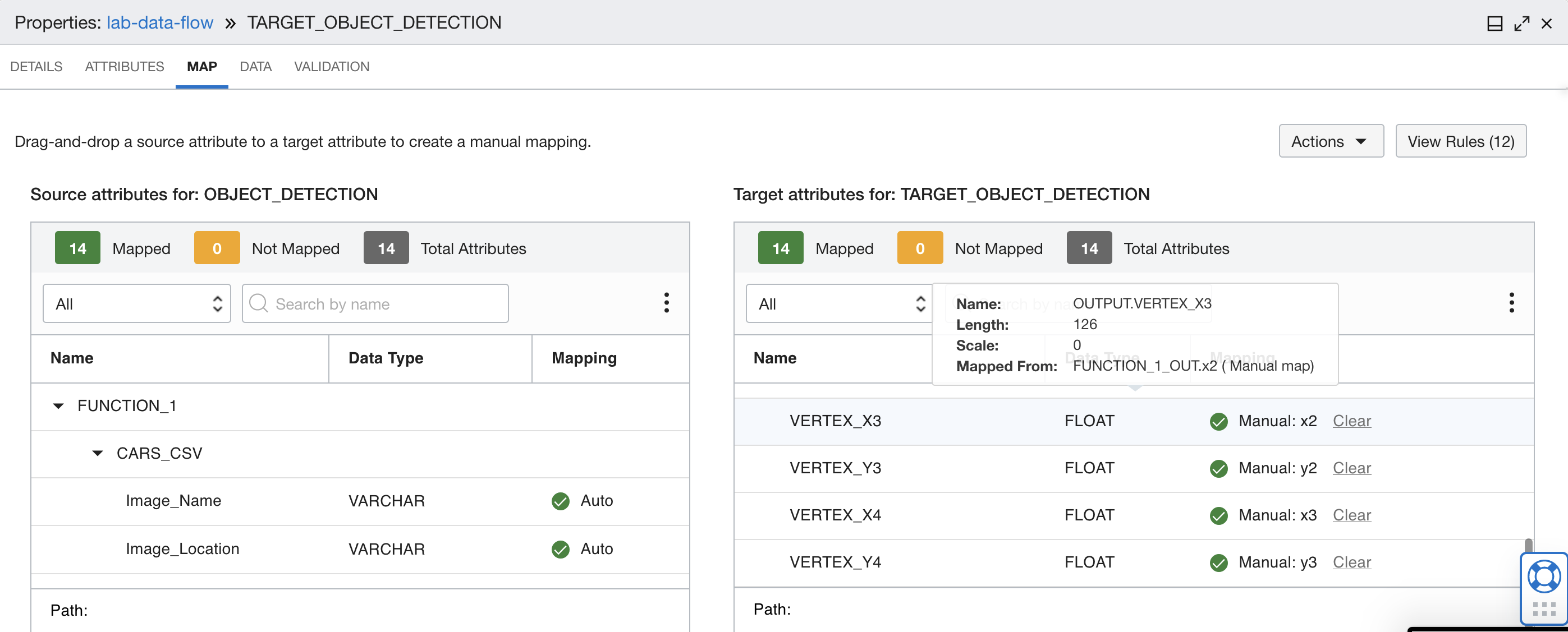 Os dois últimos mapeamentos mostrados no aplicativo