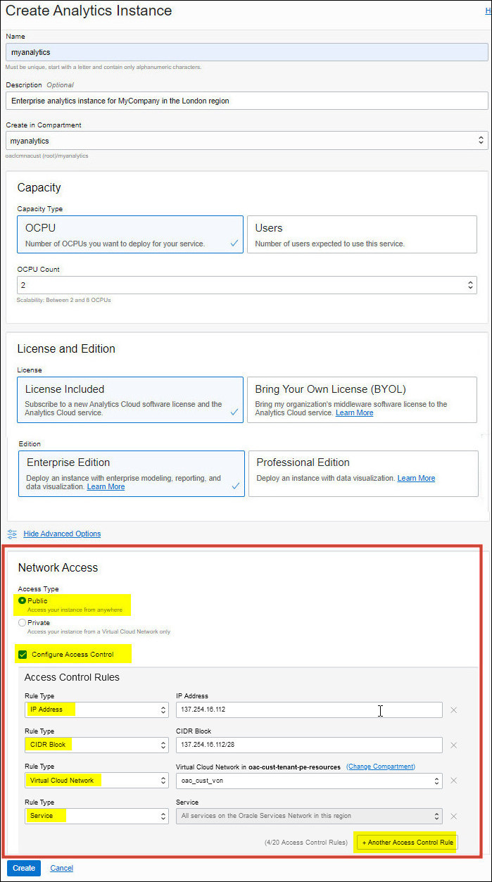 Uma descrição de oac_console_public.jpg é mostrada a seguir Uma descrição de oac_console_public.jpg é mostrada a seguir