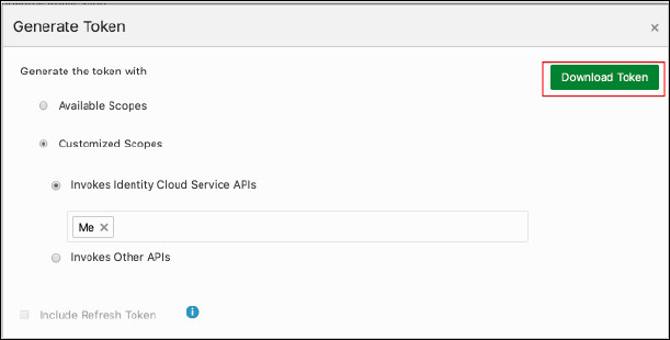 Fazer download do token