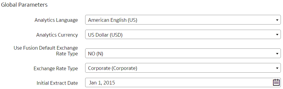 Parâmetros globais na página Definições do Pipeline Parâmetros globais na página Definições do Pipeline