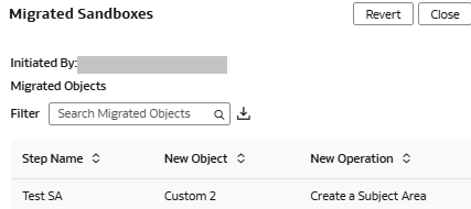 Reverter migração Reverter migração