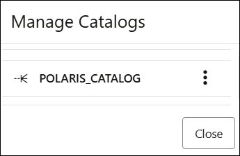 A seguir, descrição de manage-polaris-catalogs.png