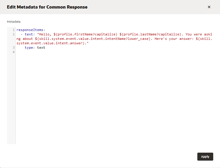 A seguir, descrição de df-2-0-add-answer-intent-reference.png