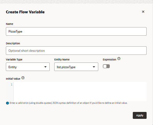 Veja a seguir a descrição da ilustração df_2_0_create_flow_variable_dialog.png Veja a seguir a descrição da ilustração df_2_0_create_flow_variable_dialog.png