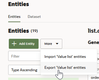 Veja a seguir a descrição da ilustração export_entities.png