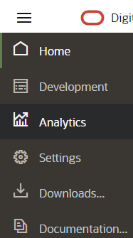 Veja a seguir a descrição da ilustração left_menu_analytics.png