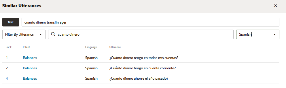 A seguir, descrição de similar-utterance-report-filter-by-language.png