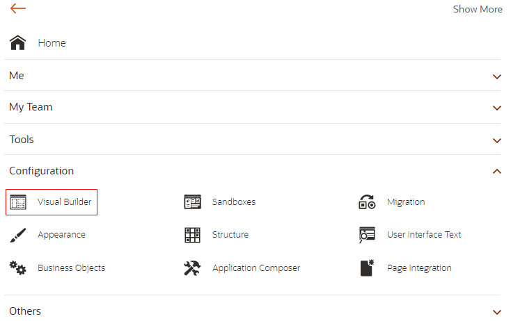 Veja a seguir a descrição da ilustração oracle_apps_navigator_vbstudio.png