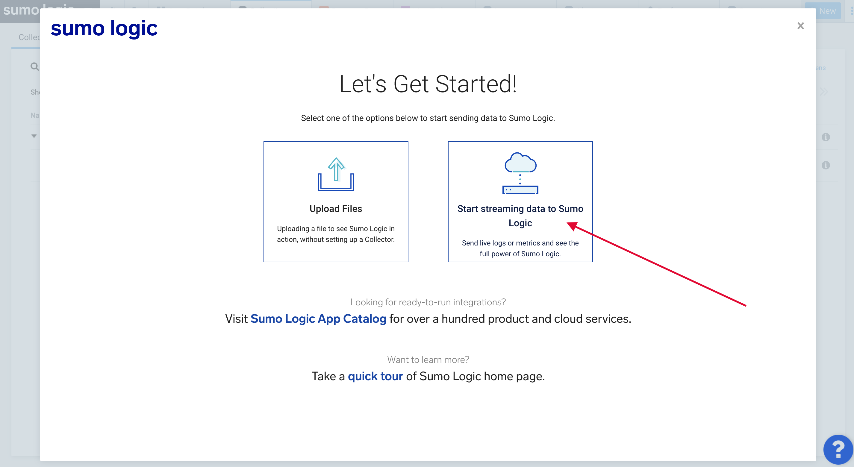 Mover logs do Oracle Cloud Infrastructure para o Sumo Logic