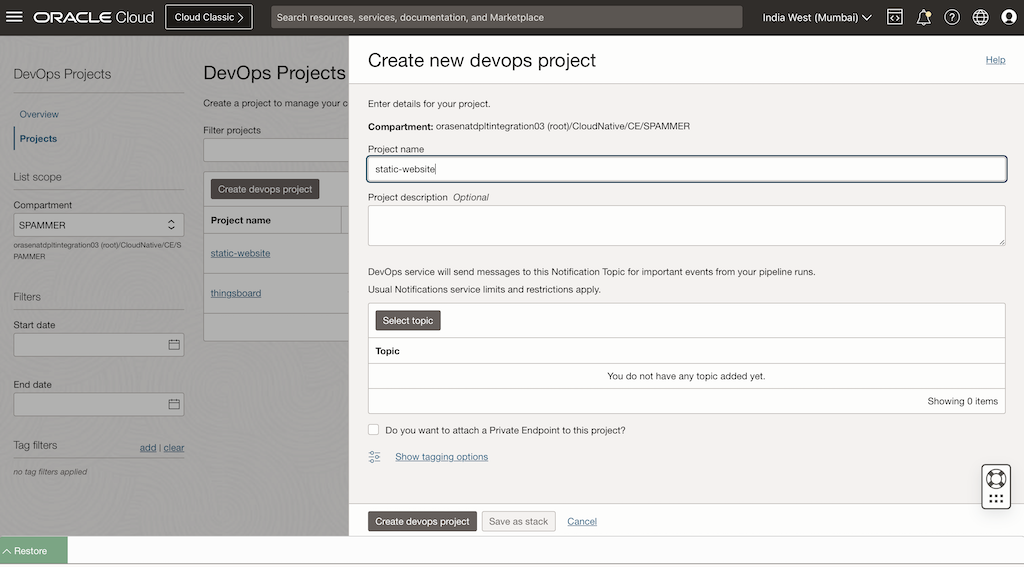 Criar Devops
