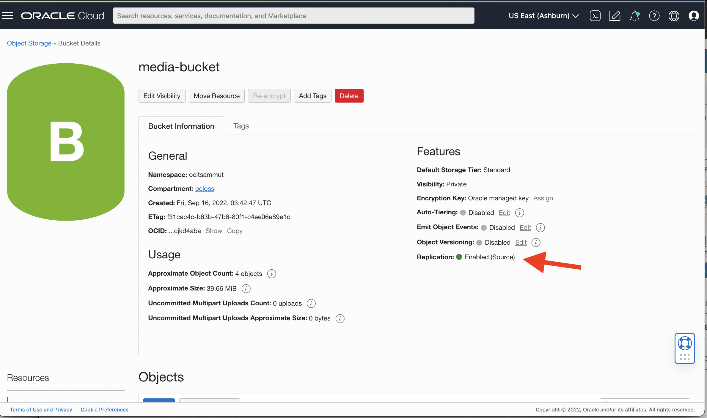 Replicação de Origem Ativada