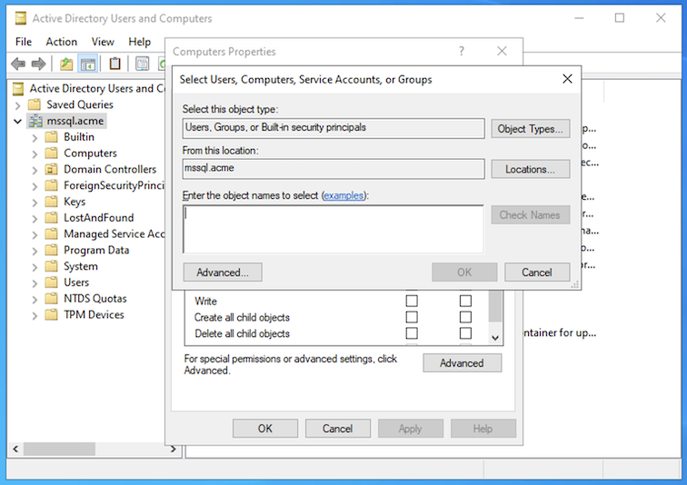 Tipos de Objeto AD dos grupos de disponibilidade Sempre Ativados