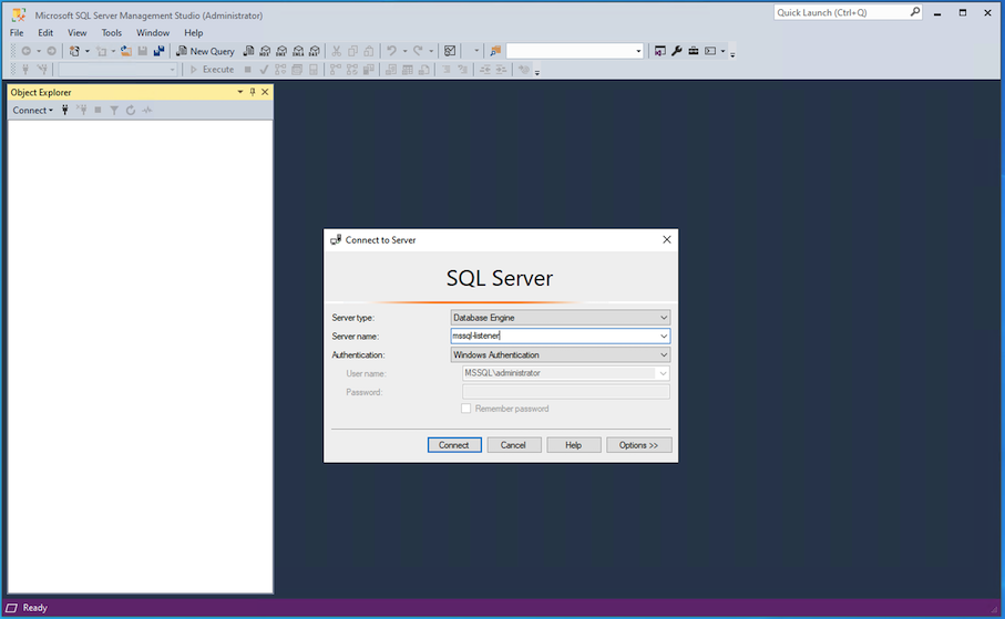 Grupos de disponibilidade Sempre Ativados - Conexão do Listener
