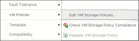 EDITAR POLÍTICAS DE ARMAZENAMENTO DE VM