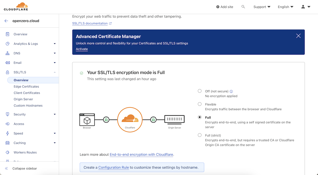 image Configuração de SSL/TLS