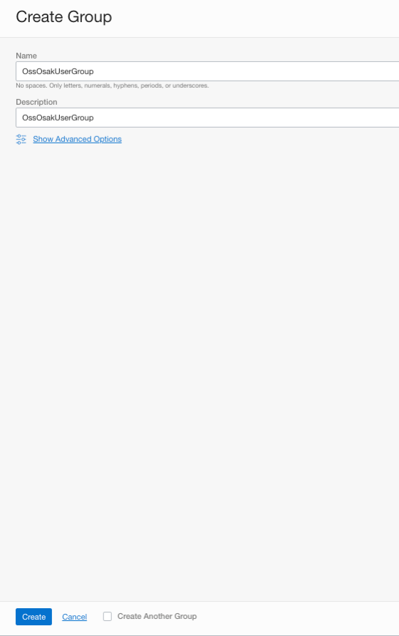 Criação de Grupo de Usuários