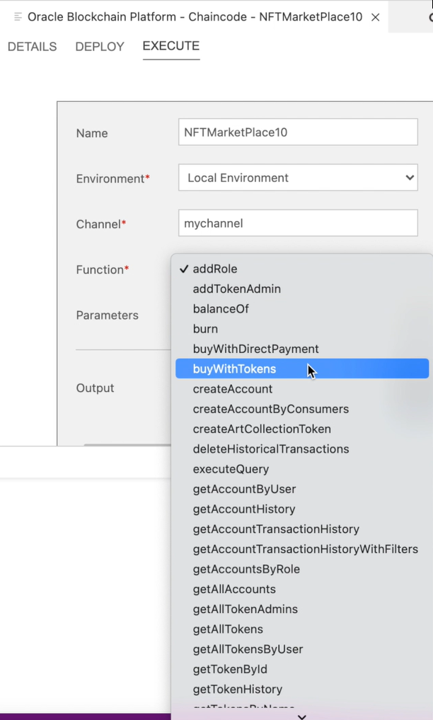 Veja a seguir a descrição da ilustração blockchain_chaincode_execute.png Veja a seguir a descrição da ilustração blockchain_chaincode_execute.png