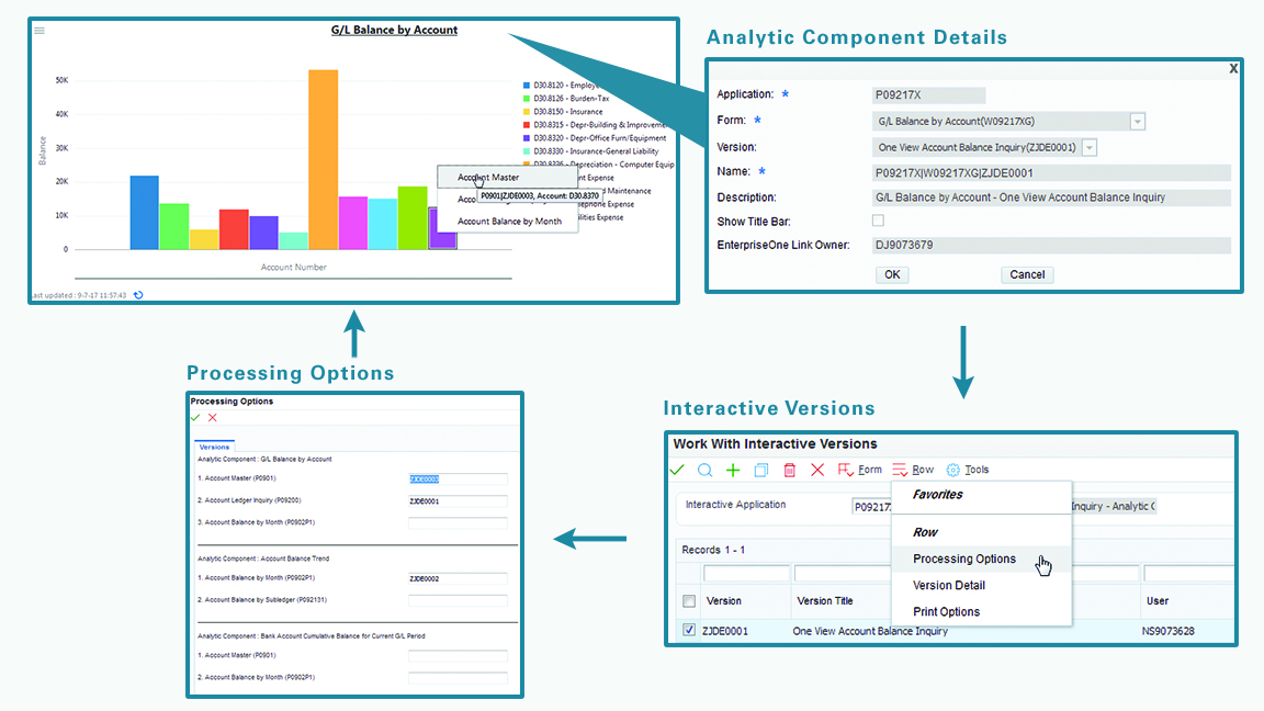 图表上下文菜单应用程序版本设置