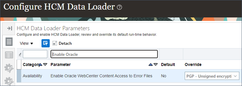搜索启用 Oracle WebCenter