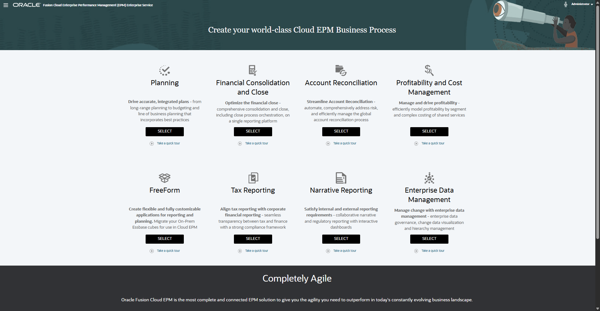 Cloud EPM Enterprise Service 登录页面