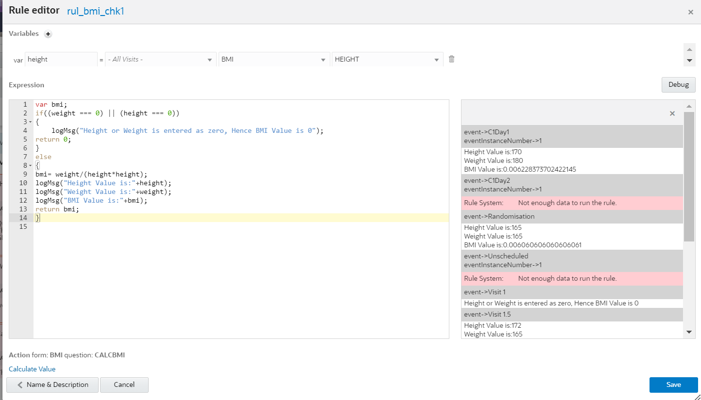 使用多段实例调试规则