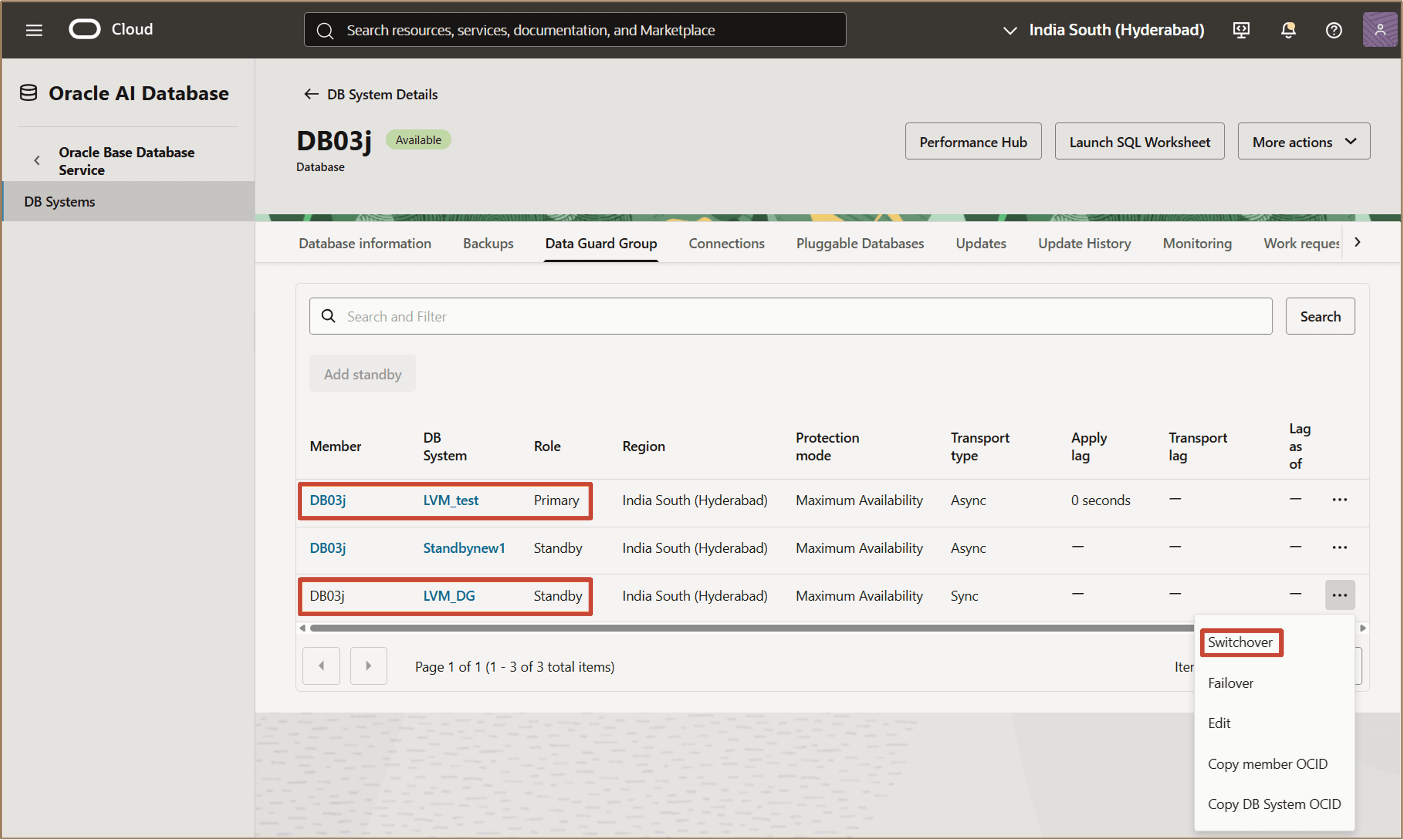 图中显示了执行切换