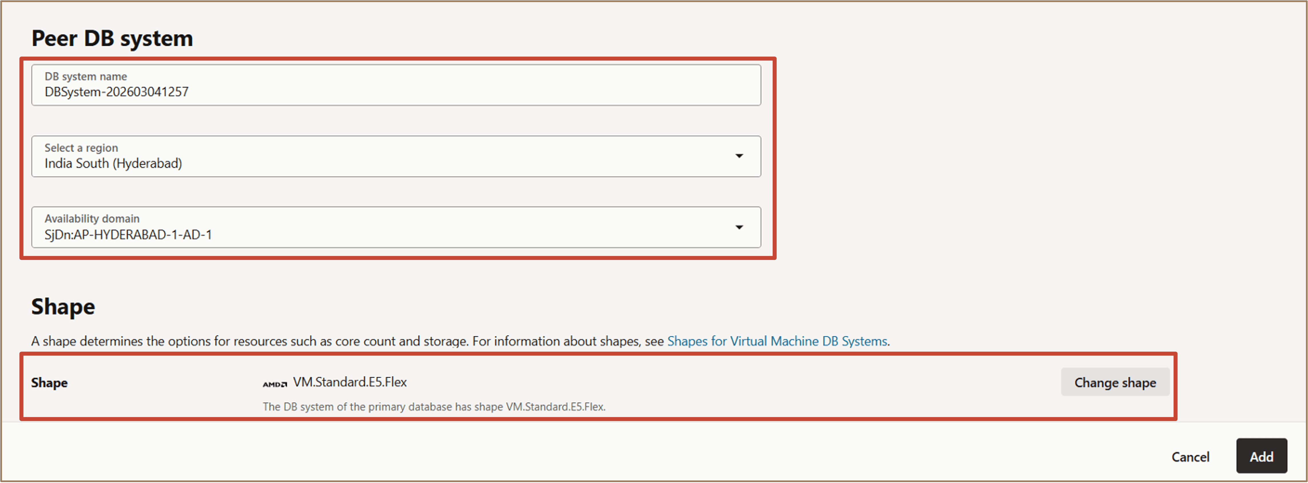图中显示了添加第一个备用数据库