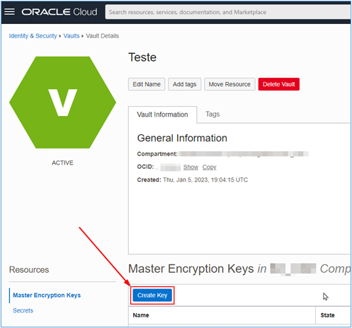 创建主加密密钥 (MEK)
