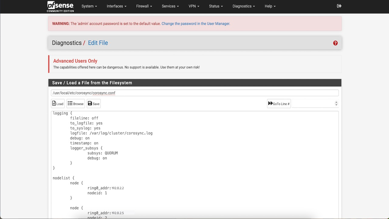 在 Oracle Cloud Infrastructure 上使用 Corosync/Pacemaker 配置 pfSense 高可用性主动/被动集群