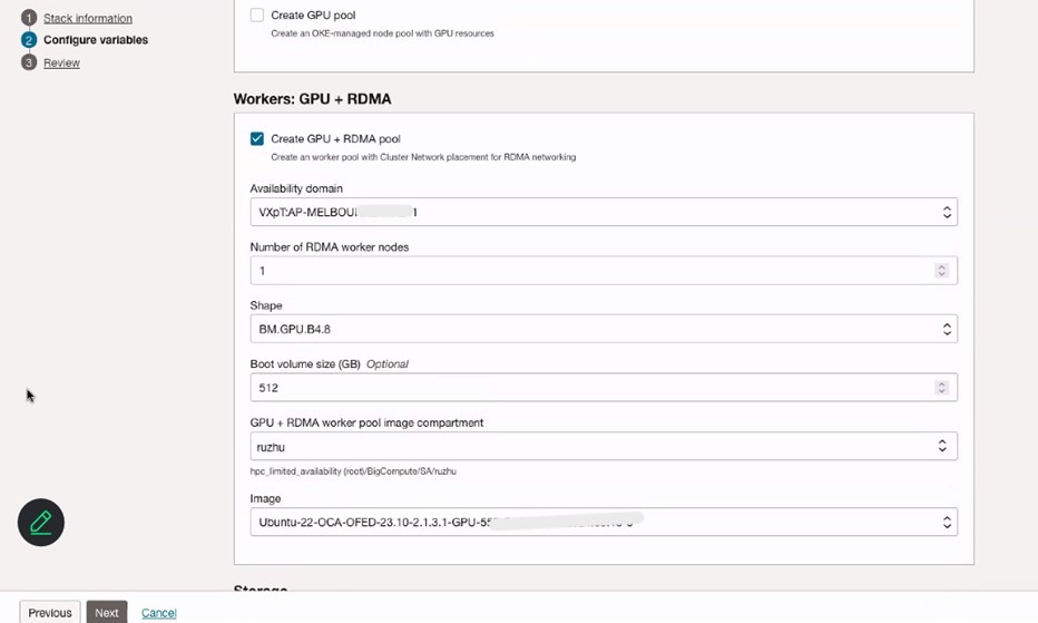 RDMA GPU 的 Worker 节点