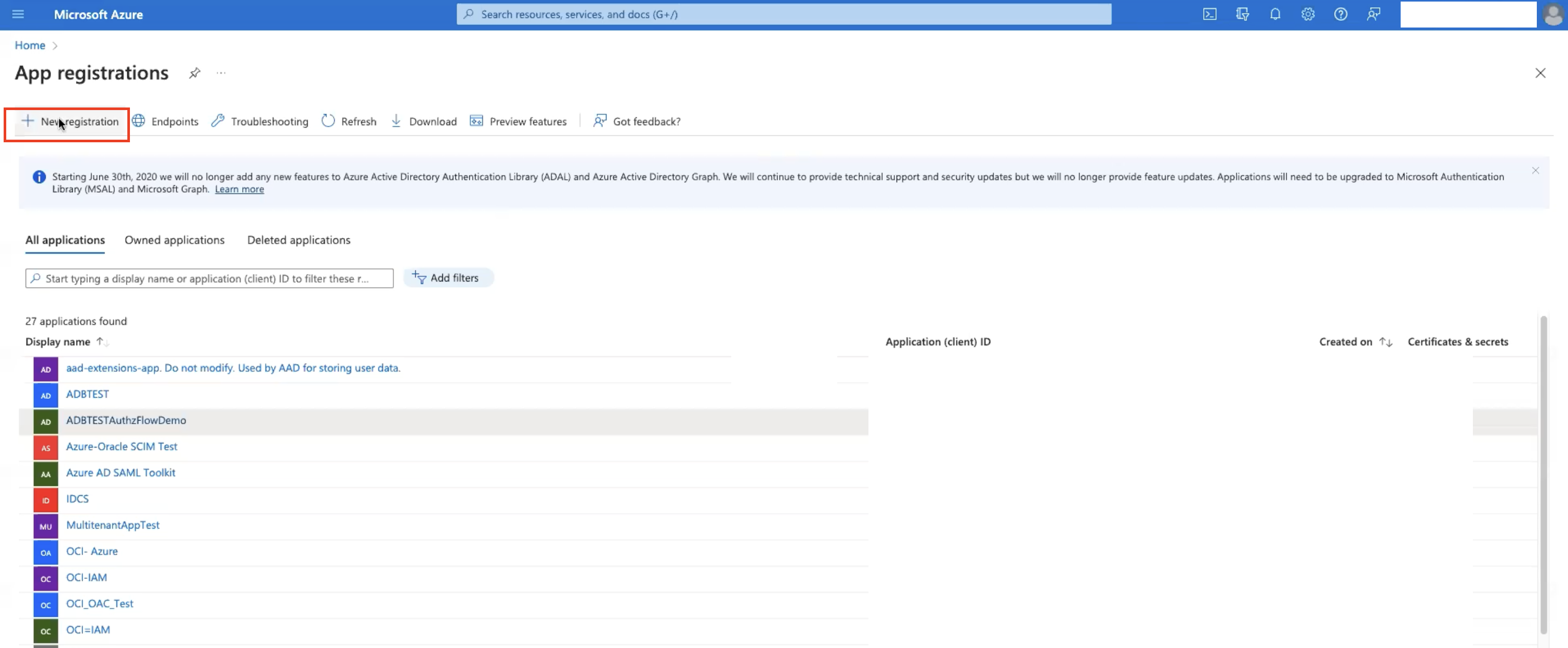 Microsoft Azure 门户