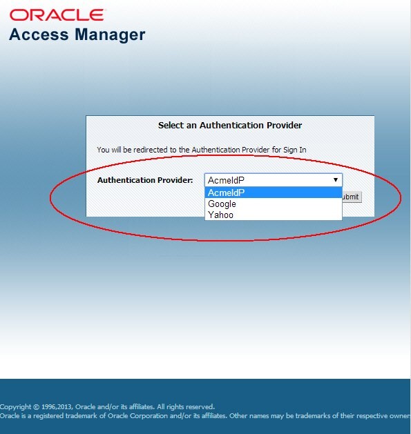 确定要用于联合的 IdP