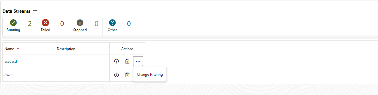編輯資料串流組態