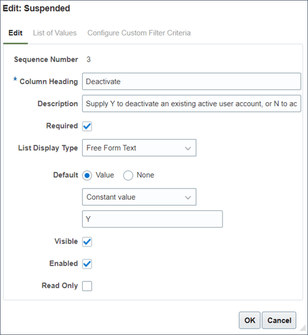 修改欄標題與描述。