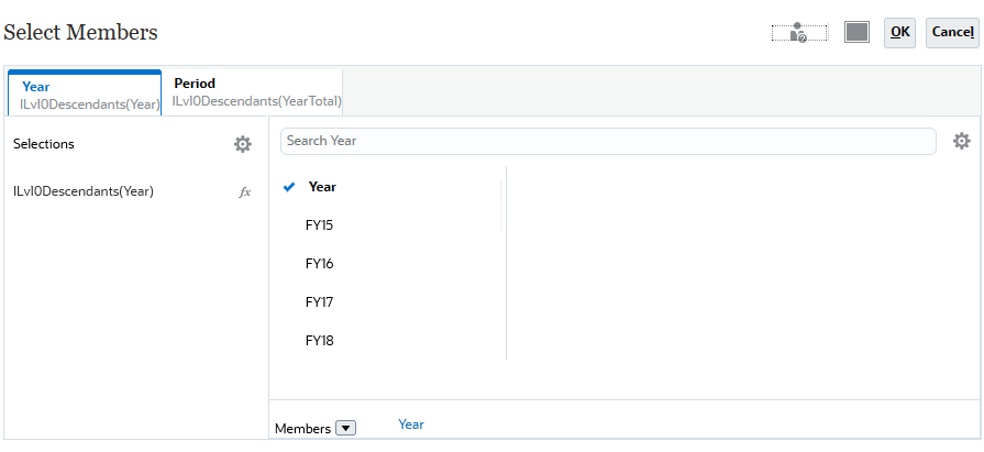 年度與期間，層次 0 子代