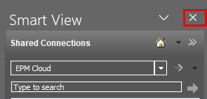關閉 Smart View 面板