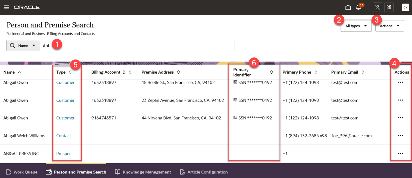 此影像提供「人員與處所搜尋」的範例。